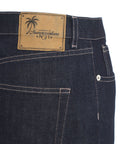 Pantalone denim cropped #blu