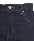 Pantalone denim cropped #blu