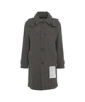 Cappotto Outdoor in misto lana con cappuccio rimovibile #grigio