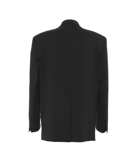 Blazer con dettagli di cucitura #nero