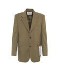 Blazer con dettagli di cucitura #verde