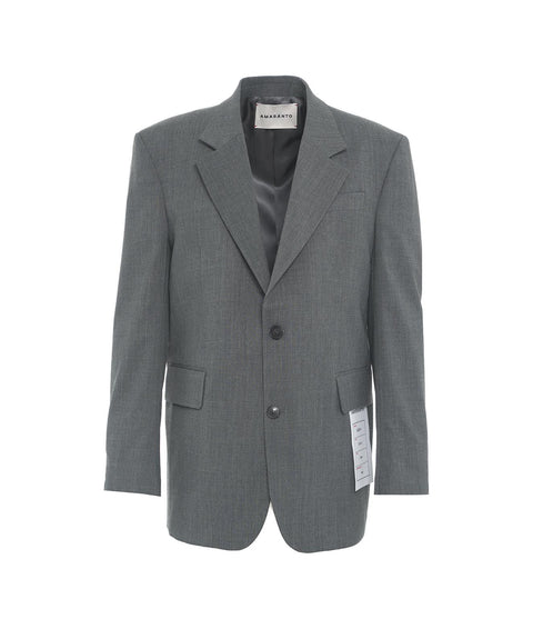 Blazer con dettagli di cucitura #grigio