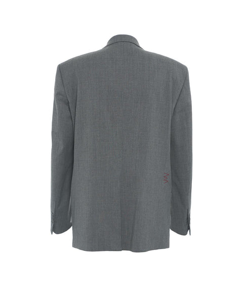 Blazer con dettagli di cucitura #grigio