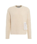 Maglione in maglia di misto alpaca #bianco