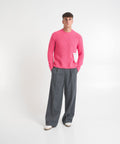 Maglione in maglia di misto alpaca #pink