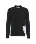 Maglione in lana con collo a polo #nero