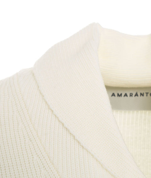 Maglione in maglia con dettaglio collo #bianco