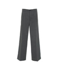 Pantaloni a pieghe in misto lana #grigio