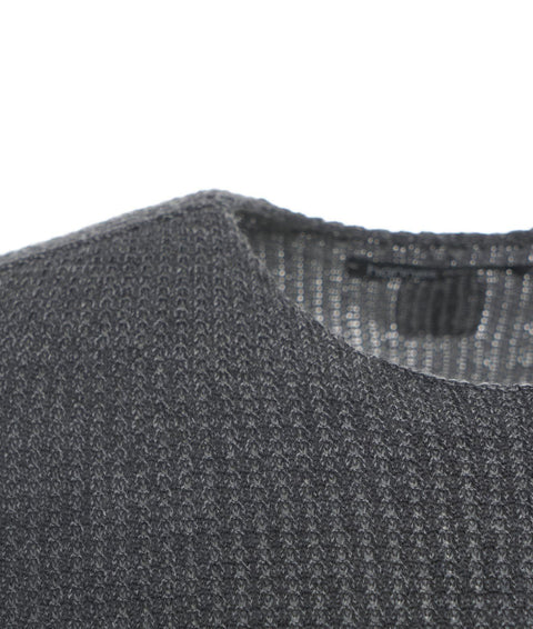 Maglione a maglia in lana vergine #grigio