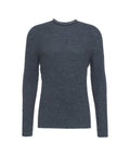 Maglione in lana vergine a maglia #blu