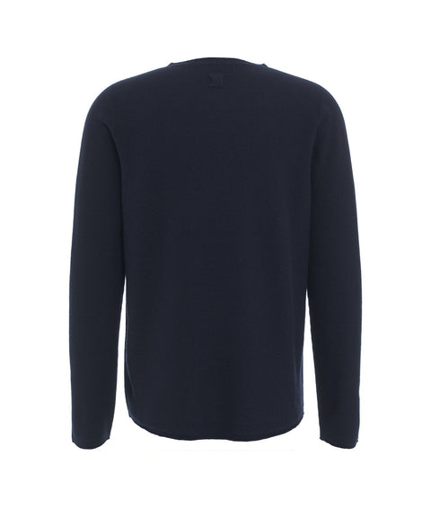 Maglione in misto lana #blu