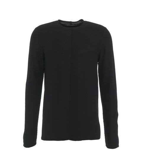 Pullover in maglia #nero