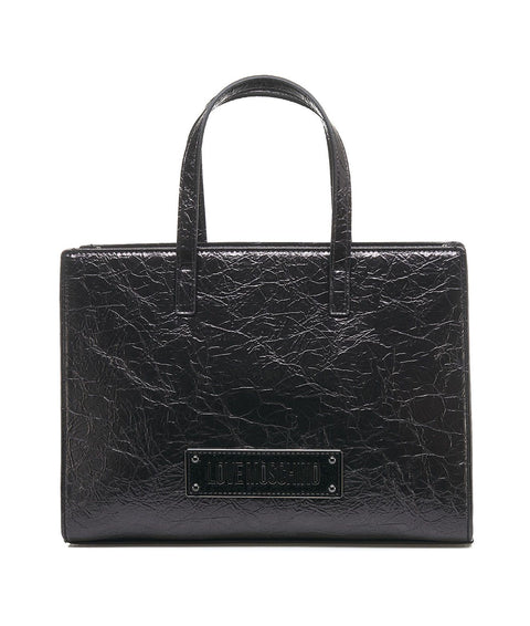 Borsa a mano con struttura #nero