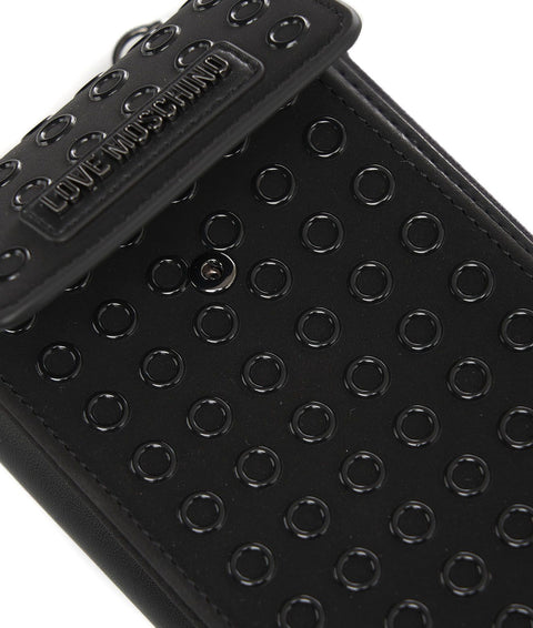 Portemonnaie bag with studs #nero