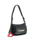 Borsa a mano con logo charm #nero