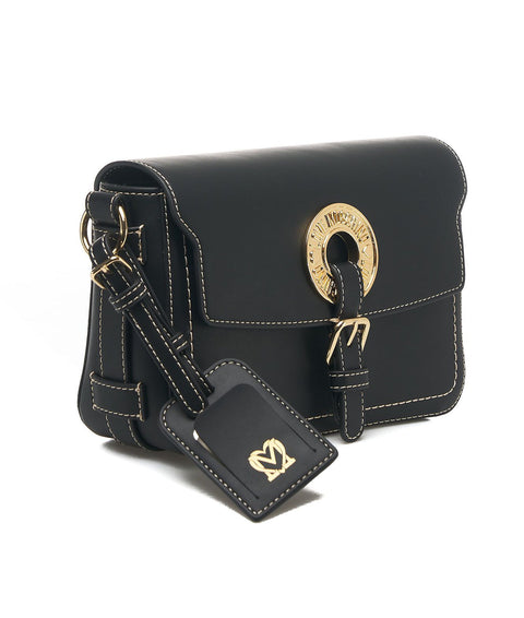 Pochette con chiusura con logo #nero