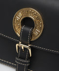 Pochette con chiusura con logo #nero