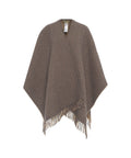 Poncho pied de poule #marrone