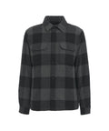 Alaskan Wool Check Overshirt #grigio