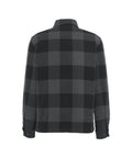 Alaskan Wool Check Overshirt #grigio