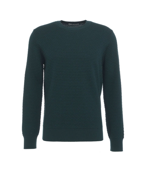 Maglione a punto bolla #verde