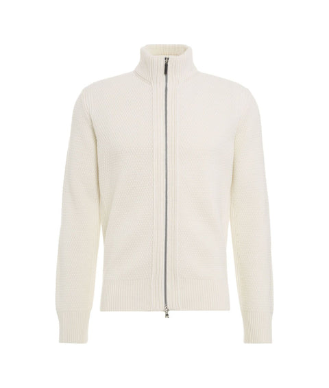 Maglione con zip #bianco