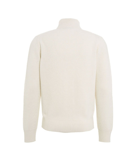 Maglione con zip #bianco