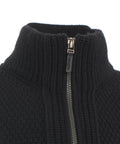 Maglione con zip #nero