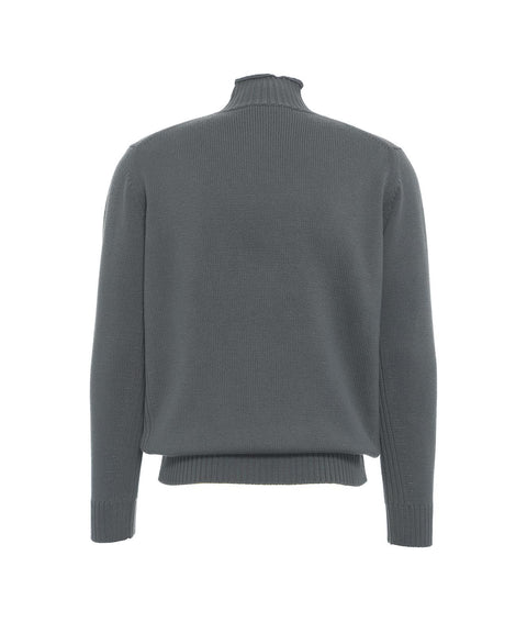 Maglione a collo alto #grigio