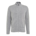 Maglione con zip #grigio