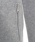 Maglione con zip #grigio