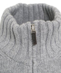 Maglione con zip #grigio