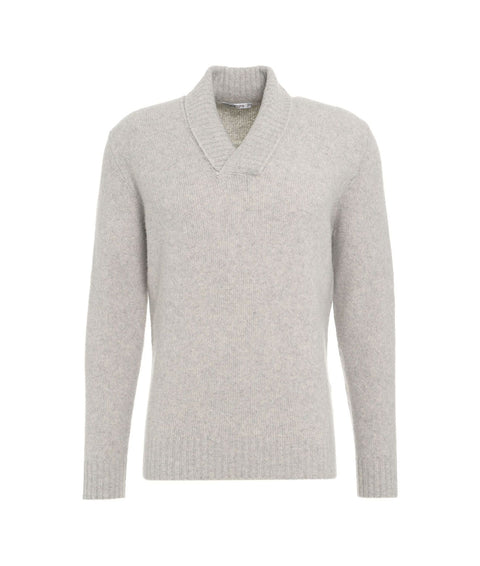 Maglione in misto lana #grigio