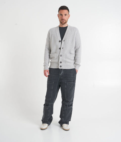 Cardigan in maglia #grigio