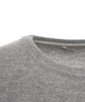 Maglione in cachemir con patch #grigio