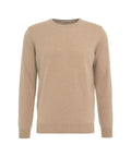 Maglione in cachemir con patch #marrone