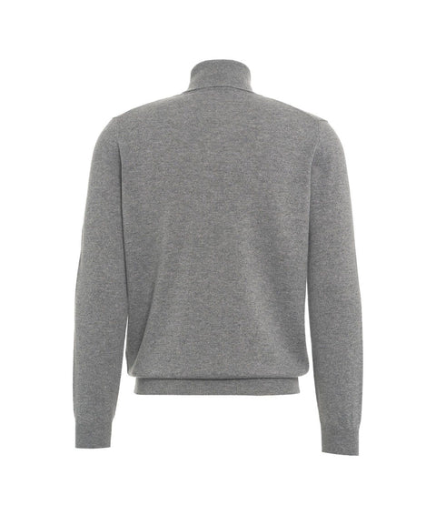 Maglione dolcevita in cashmere #grigio