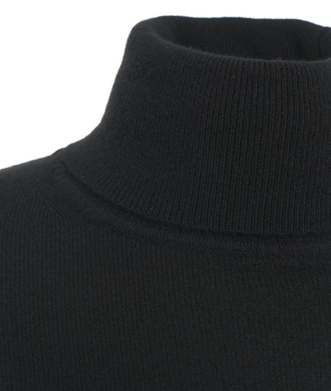 Maglione dolcevita in cashmere #nero