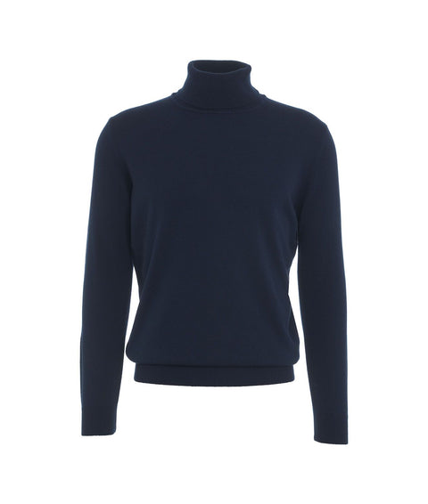 Maglione dolcevita in cashmere #blu