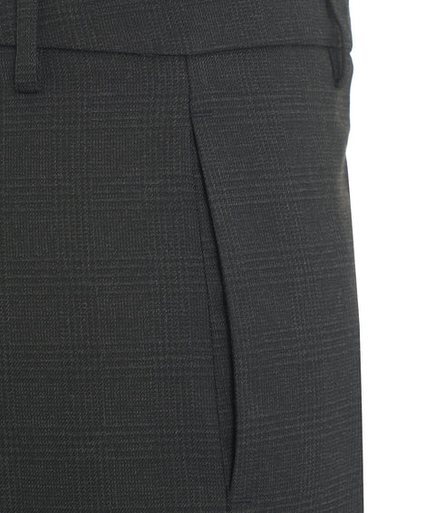 Pantalone glencheck #grigio