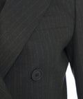 Blazer gessato #nero