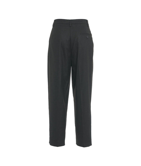 Pantaloni gessati #grigio