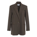 Blazer monopetto #marrone