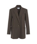 Blazer monopetto #marrone