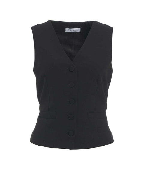 Gilet monopetto #nero