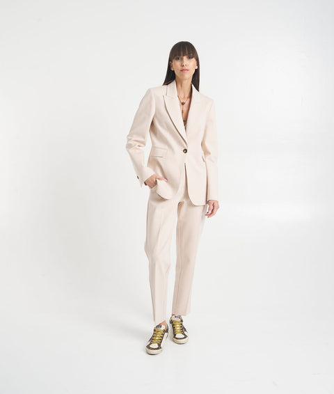 Blazer monopetto #beige