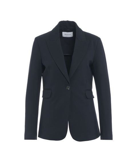 Blazer monopetto #blu