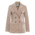 Blazer in velluto a coste #beige