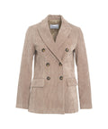 Blazer in velluto a coste #beige