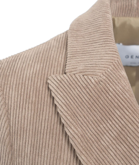 Blazer in velluto a coste #beige